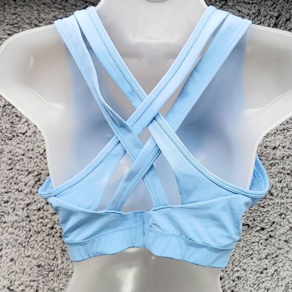 Yvette Sports Bra Running Bra 40D-F Blue. Sweat wicking material. Crossback..... - Picture 3 of 12
